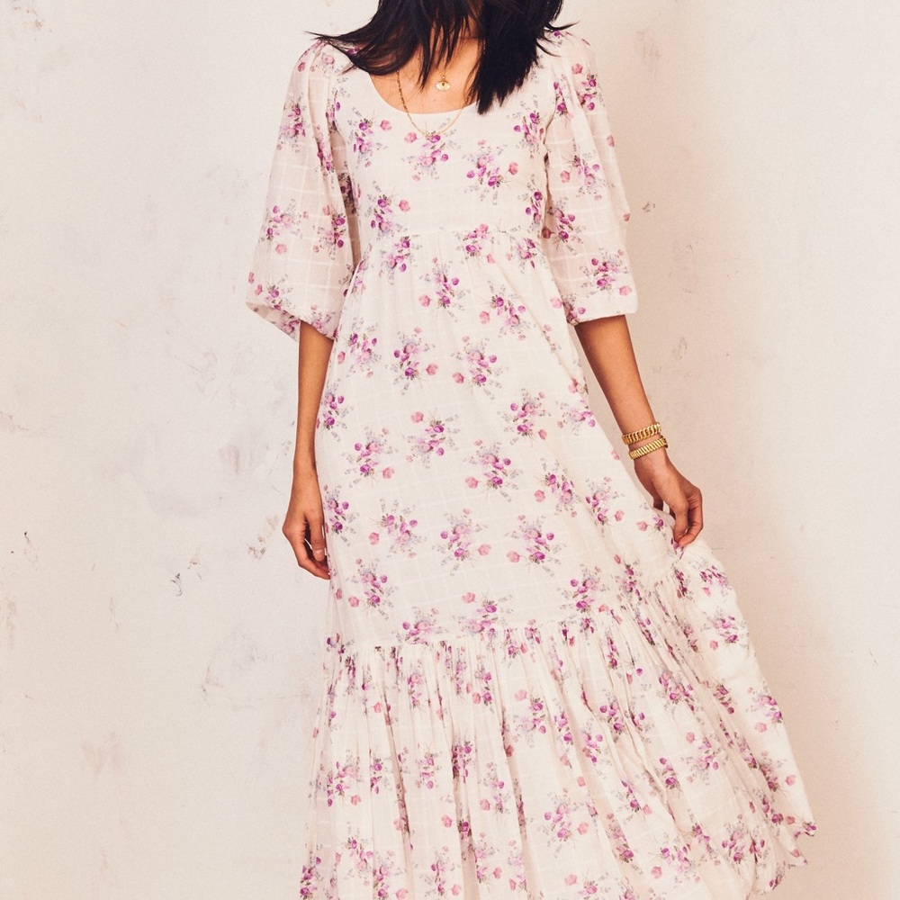NWT LoveShackFancy x Aerin Colby Dress - Picture 4 of 7